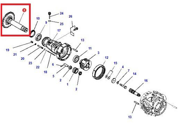 Komatsu WA480-8 SHAFT 421-22-H2731 - Ašis ir dalys - Statybinė technika: foto 2 Komatsu WA480-8 SHAFT 421-22-H2731 - Ašis ir dalys - Statybinė technika: foto 2