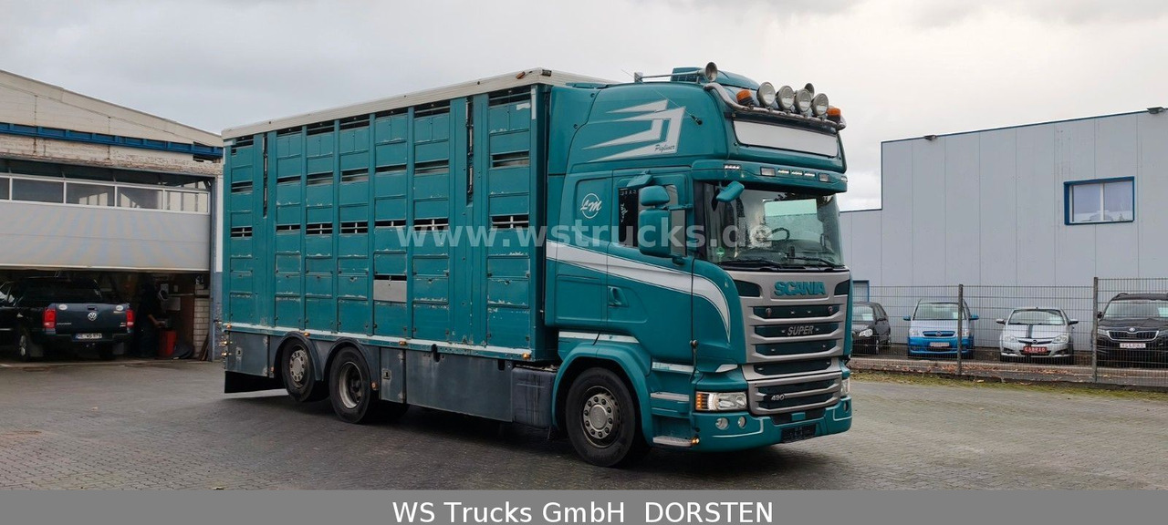 Scania R 490 Topline Menke 4 Stock Hubdach | Retader - Sunkvežimis žirgams vežti: foto 2 Scania R 490 Topline Menke 4 Stock Hubdach | Retader - Sunkvežimis žirgams vežti: foto 2