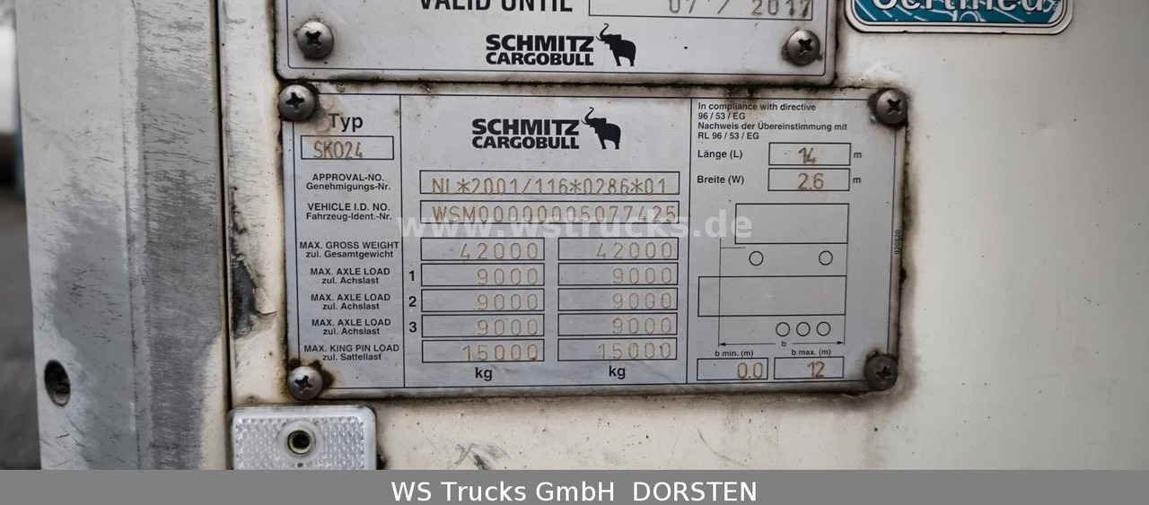 Schmitz Cargobull Kühlauflieger Rohrbahn Hooks | Vector 1850 MT - Refrižeratorius puspriekabė: foto 5 Schmitz Cargobull Kühlauflieger Rohrbahn Hooks | Vector 1850 MT - Refrižeratorius puspriekabė: foto 5