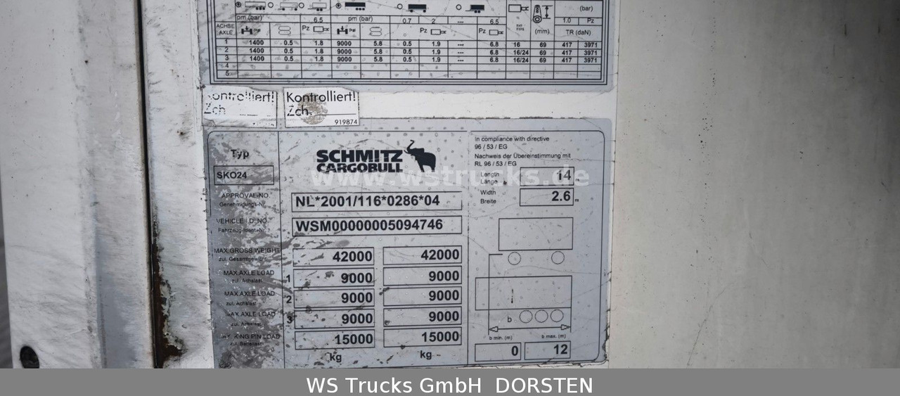 Schmitz Cargobull Kühlauflieger Rohrbahn Hooks | Vector 1850 MT - Furgonas puspriekabė: foto 5 Schmitz Cargobull Kühlauflieger Rohrbahn Hooks | Vector 1850 MT - Furgonas puspriekabė: foto 5