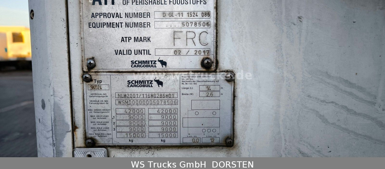 Schmitz Cargobull SKO 24 Kühlauflieger Vector 1850 MT, Bi-Temp - Furgonas puspriekabė: foto 4 Schmitz Cargobull SKO 24 Kühlauflieger Vector 1850 MT, Bi-Temp - Furgonas puspriekabė: foto 4