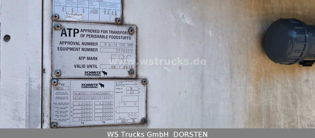 Schmitz Cargobull SKO 24 Kühlauflieger | Vector 1850 MT | LBW - Furgonas puspriekabė: foto 5 Schmitz Cargobull SKO 24 Kühlauflieger | Vector 1850 MT | LBW - Furgonas puspriekabė: foto 5