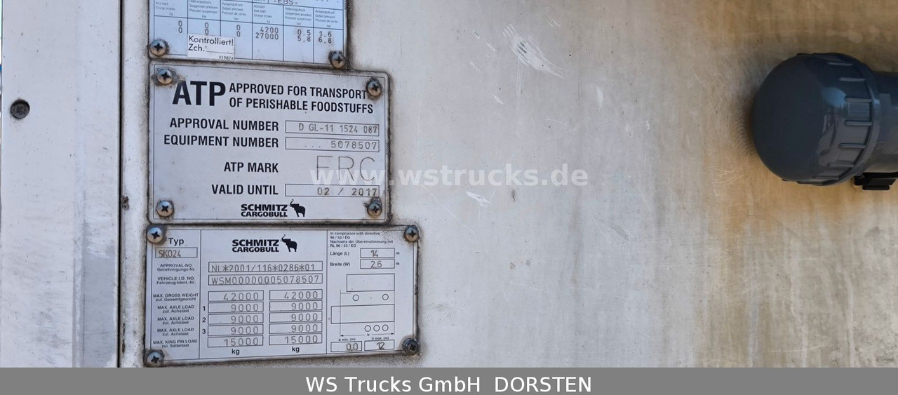 Schmitz Cargobull SKO 24 Kühlauflieger | Vector 1850 MT | LBW - Refrižeratorius puspriekabė: foto 5 Schmitz Cargobull SKO 24 Kühlauflieger | Vector 1850 MT | LBW - Refrižeratorius puspriekabė: foto 5