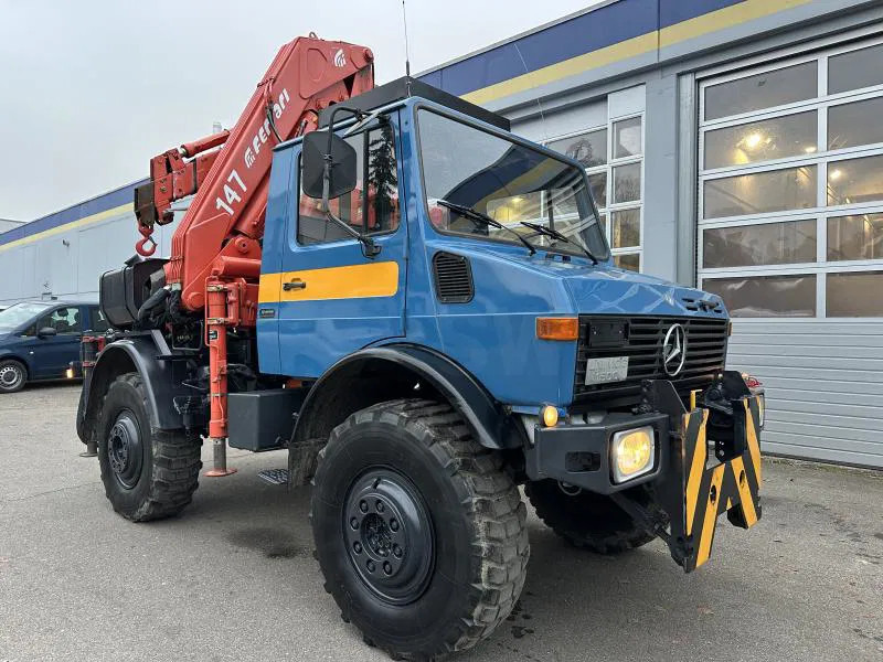 Unimog U 1500 (425) Ferrari Kran 147.2A*Jib* TÜV NEU! - Sunkvežimis, Sunkvežimis su kranu: foto 1 Unimog U 1500 (425) Ferrari Kran 147.2A*Jib* TÜV NEU! - Sunkvežimis, Sunkvežimis su kranu: foto 1