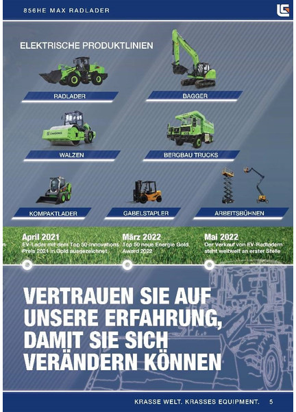 LIUGONG 856 HE vollelektrisch, 21.000 kg, 3.5 cbm - Ratinis krautuvas: foto 5 LIUGONG 856 HE vollelektrisch, 21.000 kg, 3.5 cbm - Ratinis krautuvas: foto 5