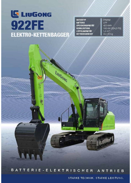 LIUGONG 922 FE vollelektrisch, 24.100 kg - Vikšrinis ekskavatorius: foto 1 LIUGONG 922 FE vollelektrisch, 24.100 kg - Vikšrinis ekskavatorius: foto 1