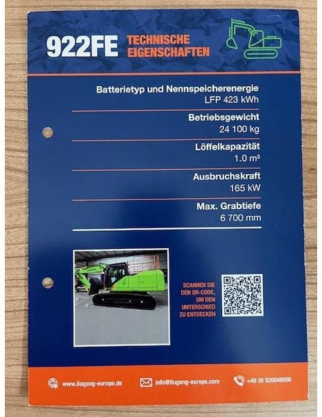 LIUGONG 922 FE vollelektrisch, 24.100 kg - Vikšrinis ekskavatorius: foto 4 LIUGONG 922 FE vollelektrisch, 24.100 kg - Vikšrinis ekskavatorius: foto 4