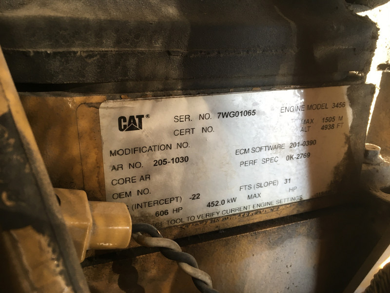 Elektrinis generatorius Caterpillar 3456 GENERATOR 455KVA USED: foto 7