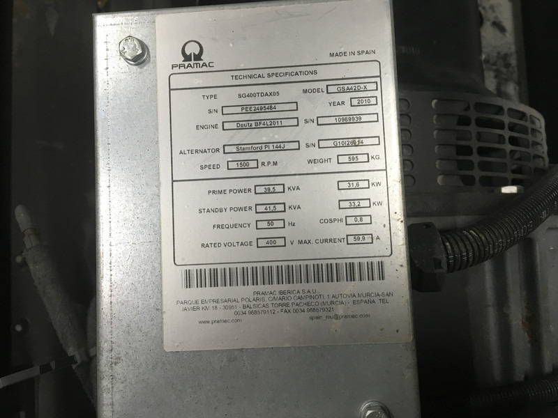 Deutz BF4L2011 GENERATOR 40KVA NEW - Elektrinis generatorius: foto 5 Deutz BF4L2011 GENERATOR 40KVA NEW - Elektrinis generatorius: foto 5