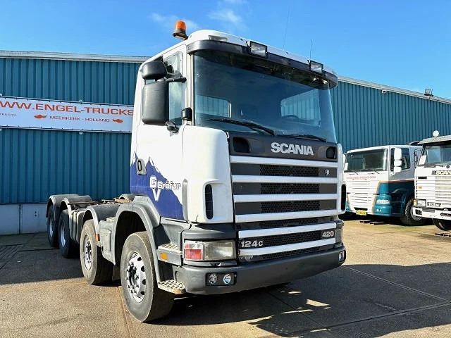 Scania R124-420 C 8x4 FULL STEEL CHASSIS (EURO 3 / FULL STEEL SUSPENSION / REDUCTION AXLES / GRS900 GEARBOX) - Važiuoklės sunkvežimis: foto 3 Scania R124-420 C 8x4 FULL STEEL CHASSIS (EURO 3 / FULL STEEL SUSPENSION / REDUCTION AXLES / GRS900 GEARBOX) - Važiuoklės sunkvežimis: foto 3