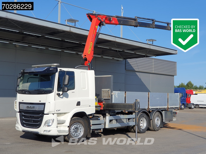 DAF CF 370 CF 6X2 Palfinger PK19.001 SLD D Kran Crane ACC Lift+lenkasche Euro 6 - Platforminis/ Bortinis sunkvežimis, Sunkvežimis su kranu: foto 1 DAF CF 370 CF 6X2 Palfinger PK19.001 SLD D Kran Crane ACC Lift+lenkasche Euro 6 - Platforminis/ Bortinis sunkvežimis, Sunkvežimis su kranu: foto 1