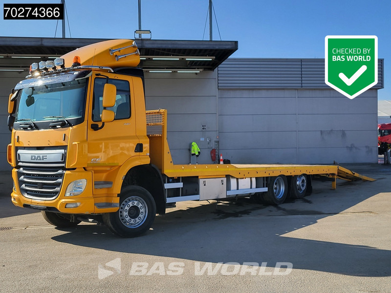DAF CF 440 6X2 Machine transporter Hydraulic ramps Lift+lenkachse ACC Euro 6 - Autovežis sunkvežimis: foto 1 DAF CF 440 6X2 Machine transporter Hydraulic ramps Lift+lenkachse ACC Euro 6 - Autovežis sunkvežimis: foto 1