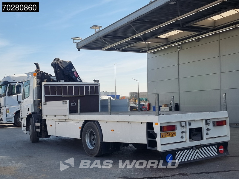 Platforminis/ Bortinis sunkvežimis, Sunkvežimis su kranu DAF CF65. 220 4X2 NL-Truck Hiab 135-3 Kran Crane Remote Euro 2: foto 10