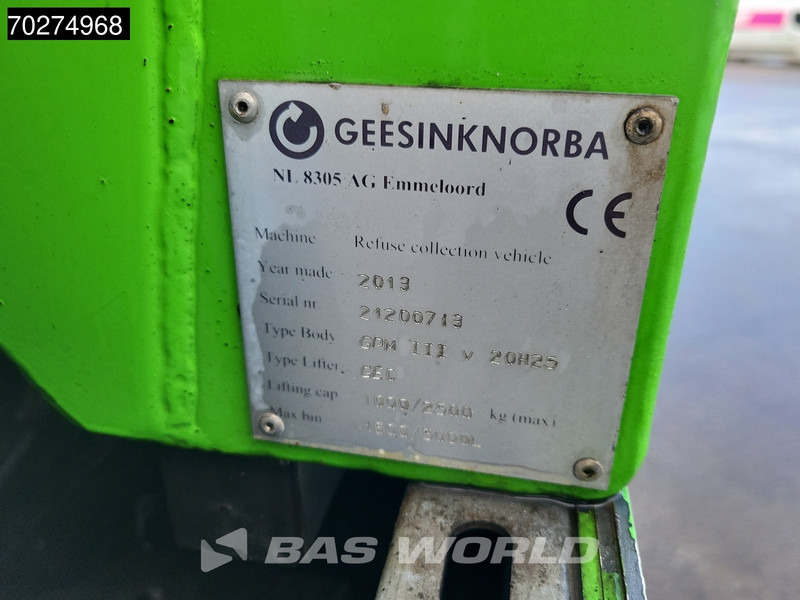 Šiukšliavežis DAF CF75.250 6X2 NL-Truck Lenkachse GeesinkNorba GPM III 20H25 Euro 5: foto 15