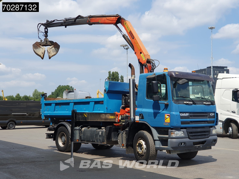 DAF CF75.310 4X2 Palfinger PK12000 Kran Crane 7m3 tipper Big-Axle Steelsuspension Euro 3 - Savivartis sunkvežimis, Sunkvežimis su kranu: foto 3 DAF CF75.310 4X2 Palfinger PK12000 Kran Crane 7m3 tipper Big-Axle Steelsuspension Euro 3 - Savivartis sunkvežimis, Sunkvežimis su kranu: foto 3