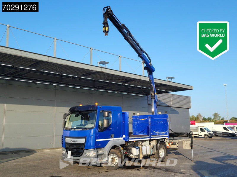DAF LF 260 LF 4X2 HIAB 111 B-2 Hiduo Crane Automatic ACC Euro 6 - Platforminis/ Bortinis sunkvežimis, Sunkvežimis su kranu: foto 1 DAF LF 260 LF 4X2 HIAB 111 B-2 Hiduo Crane Automatic ACC Euro 6 - Platforminis/ Bortinis sunkvežimis, Sunkvežimis su kranu: foto 1