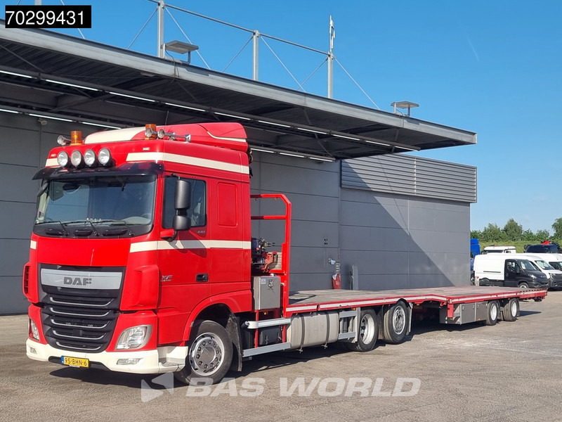 DAF XF 440 6X2 NL-combi Transporter HMF 900-K2 Kran Winch Lift-Lenkachse Euro 6 - Platforminis/ Bortinis sunkvežimis, Sunkvežimis su kranu: foto 5 DAF XF 440 6X2 NL-combi Transporter HMF 900-K2 Kran Winch Lift-Lenkachse Euro 6 - Platforminis/ Bortinis sunkvežimis, Sunkvežimis su kranu: foto 5