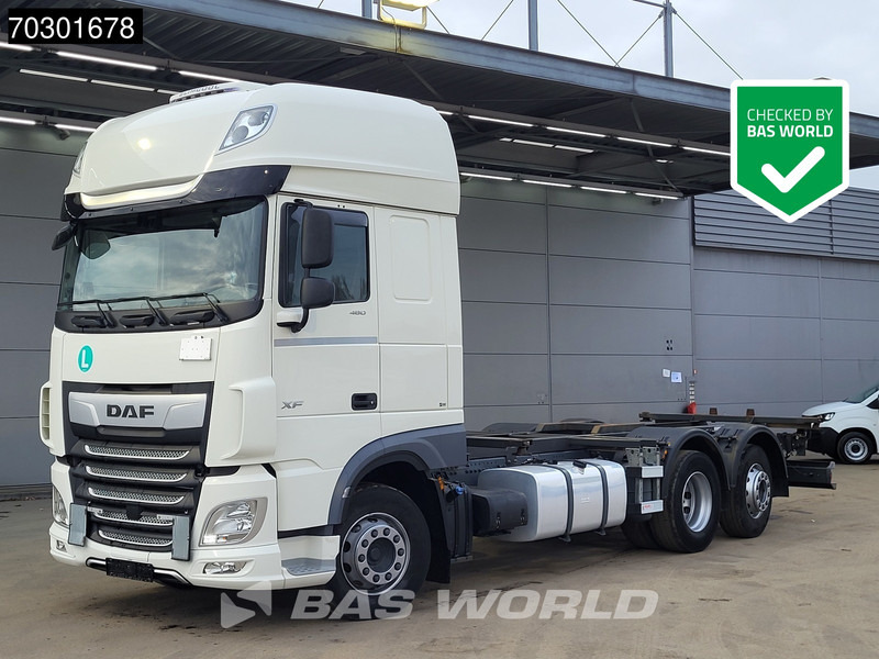 DAF XF 480 6X2 FAN Retarder Lift+Steering Axle Full Air Euro 6 - Konteineris-vežimus/ Sukeisti kūną sunkvežimis: foto 1 DAF XF 480 6X2 FAN Retarder Lift+Steering Axle Full Air Euro 6 - Konteineris-vežimus/ Sukeisti kūną sunkvežimis: foto 1