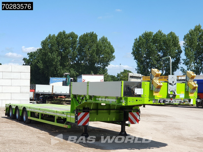 Faymonville F-S43-1AAF 3 axles Extendable Twistlocks 3x Hydraulic Steering Galvanised - Žemo profilio platforma puspriekabė: foto 3 Faymonville F-S43-1AAF 3 axles Extendable Twistlocks 3x Hydraulic Steering Galvanised - Žemo profilio platforma puspriekabė: foto 3