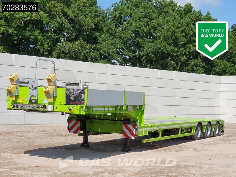 Faymonville F-S43-1AAF 3 axles Extendable Twistlocks 3x Hydraulic Steering Galvanised - Žemo profilio platforma puspriekabė: foto 1 Faymonville F-S43-1AAF 3 axles Extendable Twistlocks 3x Hydraulic Steering Galvanised - Žemo profilio platforma puspriekabė: foto 1