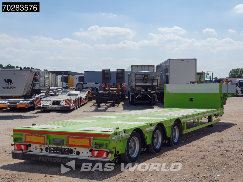Faymonville F-S43-1AAF 3 axles Extendable Twistlocks 3x Hydraulic Steering Galvanised - Žemo profilio platforma puspriekabė: foto 5 Faymonville F-S43-1AAF 3 axles Extendable Twistlocks 3x Hydraulic Steering Galvanised - Žemo profilio platforma puspriekabė: foto 5