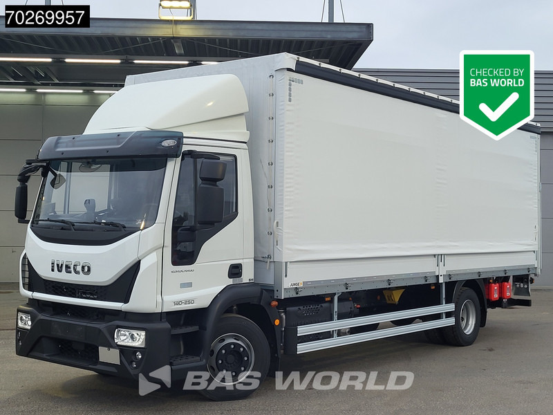 Iveco Eurocargo 140E250 4X2 NEW 14tonner ACC Ladebordwand Automatic Euro 6 - Tentinis sunkvežimis: foto 1 Iveco Eurocargo 140E250 4X2 NEW 14tonner ACC Ladebordwand Automatic Euro 6 - Tentinis sunkvežimis: foto 1