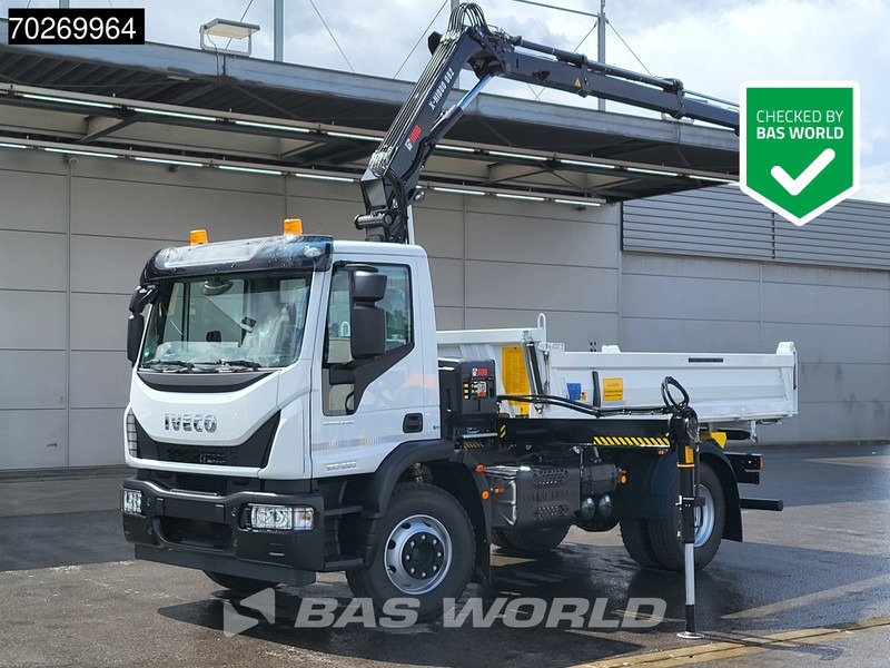 Iveco Eurocargo 160E280 4X2 NEW! Hiab XHIDUO092E-3 Kran Crane 6m3 3-way Tipper ACC - Savivartis sunkvežimis, Sunkvežimis su kranu: foto 1 Iveco Eurocargo 160E280 4X2 NEW! Hiab XHIDUO092E-3 Kran Crane 6m3 3-way Tipper ACC - Savivartis sunkvežimis, Sunkvežimis su kranu: foto 1