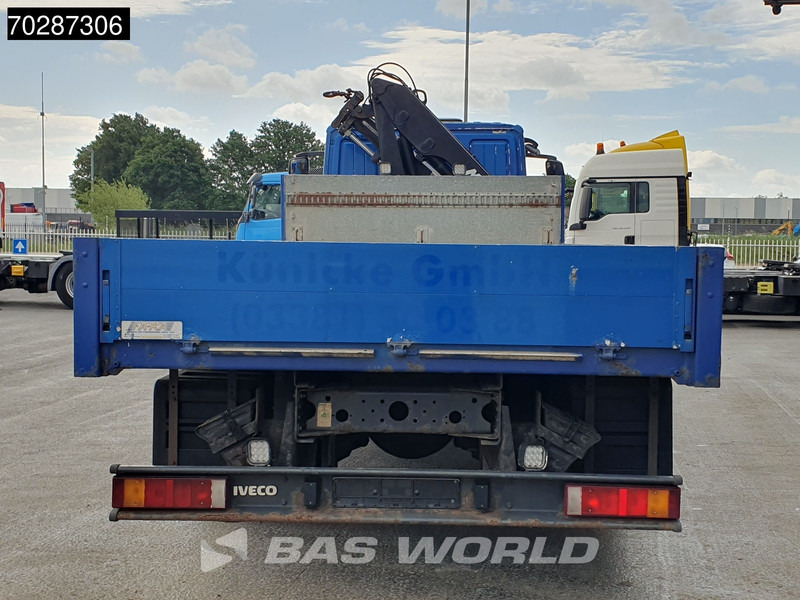 Platforminis/ Bortinis sunkvežimis, Sunkvežimis su kranu Iveco Eurocargo 180E250 4X2 18tonner MKG-HLK66 Crane Kran Manual Euro 5: foto 16