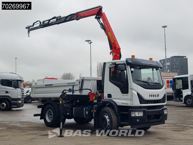 Iveco Eurocargo 180E320 4X2 Steelsuspension 3-Seiten Palfinger PK12.501 Euro 6 - Savivartis sunkvežimis, Sunkvežimis su kranu: foto 3 Iveco Eurocargo 180E320 4X2 Steelsuspension 3-Seiten Palfinger PK12.501 Euro 6 - Savivartis sunkvežimis, Sunkvežimis su kranu: foto 3