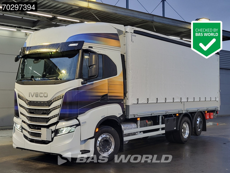 Iveco S-Way 500 6X2 NEW! 2000kg Ladebordwand Retarder Navi ACC Euro 6 - Tentinis sunkvežimis: foto 1 Iveco S-Way 500 6X2 NEW! 2000kg Ladebordwand Retarder Navi ACC Euro 6 - Tentinis sunkvežimis: foto 1