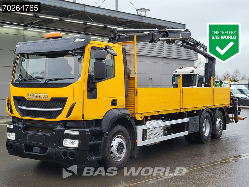 Iveco Stralis 310 6X2 RHD! Lift+Lenkachse Atlas 135.2VE-A11 Kran Crane Euro 6 - Platforminis/ Bortinis sunkvežimis, Sunkvežimis su kranu: foto 1 Iveco Stralis 310 6X2 RHD! Lift+Lenkachse Atlas 135.2VE-A11 Kran Crane Euro 6 - Platforminis/ Bortinis sunkvežimis, Sunkvežimis su kranu: foto 1