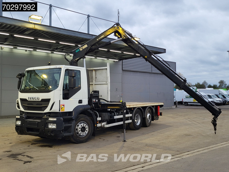 Iveco Stralis 310 Stralis 6X2 HIAB 144 BS-2 Crane Kran Lift+Steering-Axle Manual Euro 5 - Platforminis/ Bortinis sunkvežimis, Sunkvežimis su kranu: foto 5 Iveco Stralis 310 Stralis 6X2 HIAB 144 BS-2 Crane Kran Lift+Steering-Axle Manual Euro 5 - Platforminis/ Bortinis sunkvežimis, Sunkvežimis su kranu: foto 5