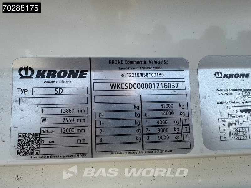 Nauja Furgonas puspriekabė Krone SD NEW! Direkt-Verfugbar Liftachse: foto 18 Nauja Furgonas puspriekabė Krone SD NEW! Direkt-Verfugbar Liftachse: foto 18