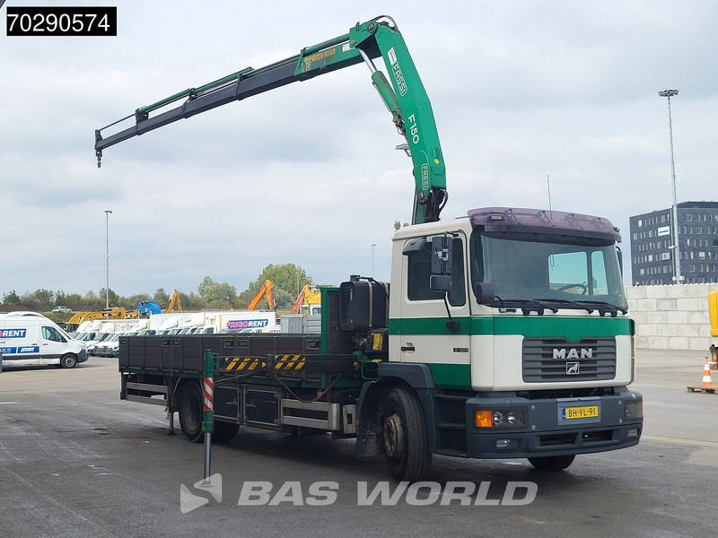 MAN 18.224 18 M 4X2 NL-Truck APK Fassi F150A.24 Kran Crane Manual Euro 2 - Platforminis/ Bortinis sunkvežimis, Sunkvežimis su kranu: foto 3 MAN 18.224 18 M 4X2 NL-Truck APK Fassi F150A.24 Kran Crane Manual Euro 2 - Platforminis/ Bortinis sunkvežimis, Sunkvežimis su kranu: foto 3