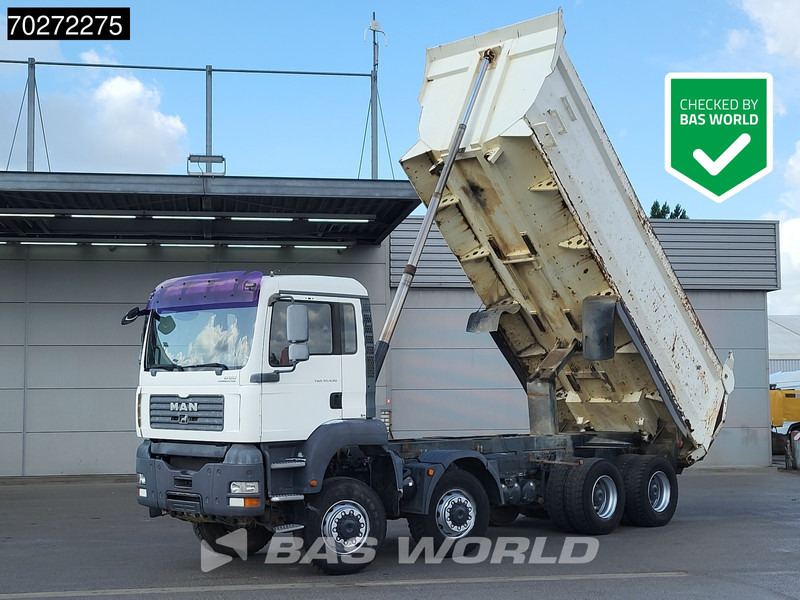 MAN TGA 41.430 8X6 23m3 Manual Big-Axle Steel suspension Euro 3 - Savivartis sunkvežimis: foto 1 MAN TGA 41.430 8X6 23m3 Manual Big-Axle Steel suspension Euro 3 - Savivartis sunkvežimis: foto 1