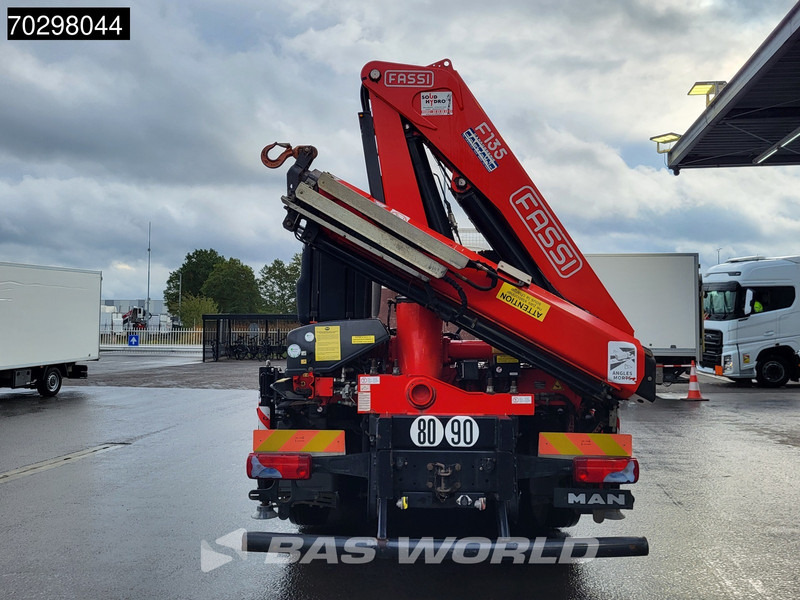 Platforminis/ Bortinis sunkvežimis, Sunkvežimis su kranu MAN TGS 26.360 6X2 Fassi F135A.0.22 Lift-Axle Euro 6: foto 16