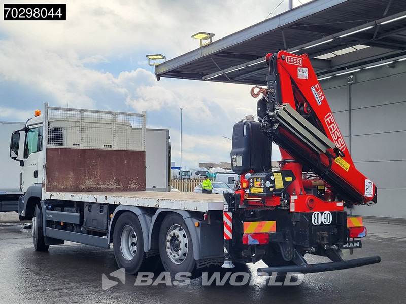 Platforminis/ Bortinis sunkvežimis, Sunkvežimis su kranu MAN TGS 26.360 6X2 Fassi F135A.0.22 Lift-Axle Euro 6: foto 9