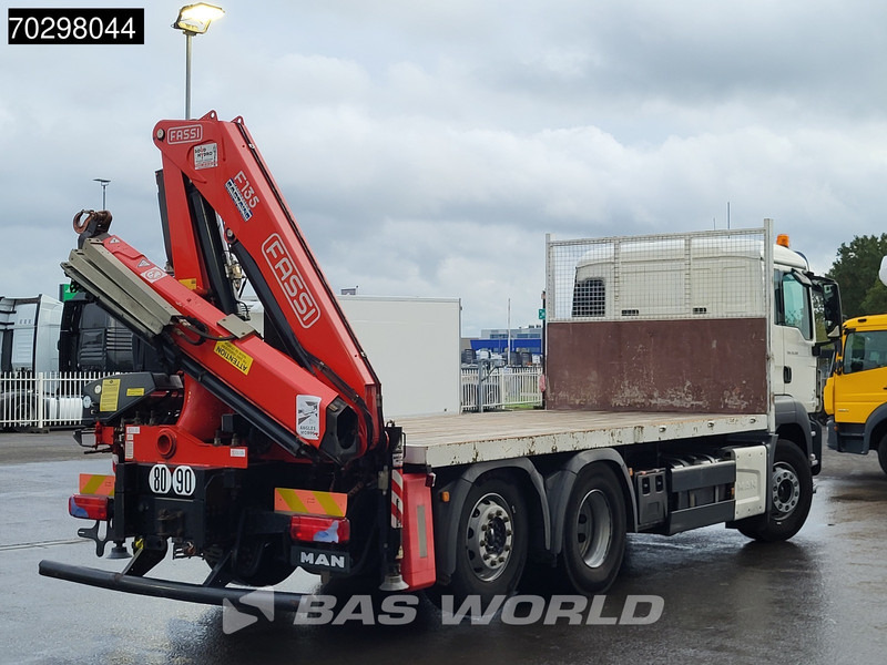 Platforminis/ Bortinis sunkvežimis, Sunkvežimis su kranu MAN TGS 26.360 6X2 Fassi F135A.0.22 Lift-Axle Euro 6: foto 11