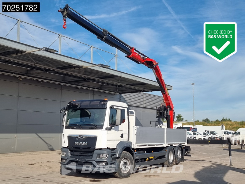 MAN TGS 26.440 6X2 NEW NL-Truck Palfinger PK20.501 L TEC3 Kran Baustoff Lift-Lenk Asche - Platforminis/ Bortinis sunkvežimis, Sunkvežimis su kranu: foto 1 MAN TGS 26.440 6X2 NEW NL-Truck Palfinger PK20.501 L TEC3 Kran Baustoff Lift-Lenk Asche - Platforminis/ Bortinis sunkvežimis, Sunkvežimis su kranu: foto 1
