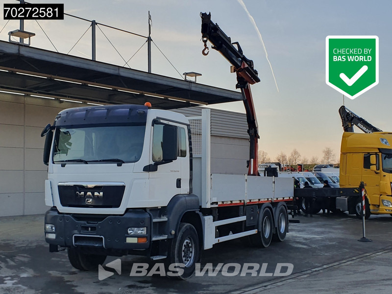 MAN TGS 26.440 6X4 Palfinger PK18002 EH Kran Crane Manual Remote Euro 5 - Platforminis/ Bortinis sunkvežimis, Sunkvežimis su kranu: foto 1 MAN TGS 26.440 6X4 Palfinger PK18002 EH Kran Crane Manual Remote Euro 5 - Platforminis/ Bortinis sunkvežimis, Sunkvežimis su kranu: foto 1