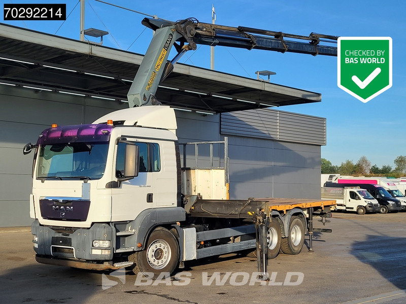 MAN TGS 26.440 6X4 Palfinger PK36002 Crane Retarder Steelsuspension Manual - Platforminis/ Bortinis sunkvežimis, Sunkvežimis su kranu: foto 1 MAN TGS 26.440 6X4 Palfinger PK36002 Crane Retarder Steelsuspension Manual - Platforminis/ Bortinis sunkvežimis, Sunkvežimis su kranu: foto 1