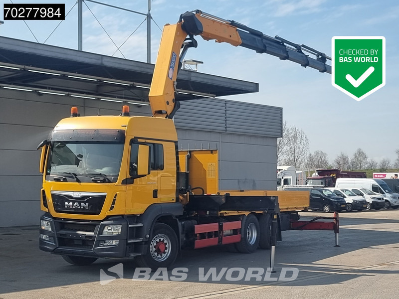 MAN TGS 26.480 6X4 HMF 5020 K6 Crane Kran 6x2H4 Hydrodrive Euro 6 - Platforminis/ Bortinis sunkvežimis, Sunkvežimis su kranu: foto 1 MAN TGS 26.480 6X4 HMF 5020 K6 Crane Kran 6x2H4 Hydrodrive Euro 6 - Platforminis/ Bortinis sunkvežimis, Sunkvežimis su kranu: foto 1