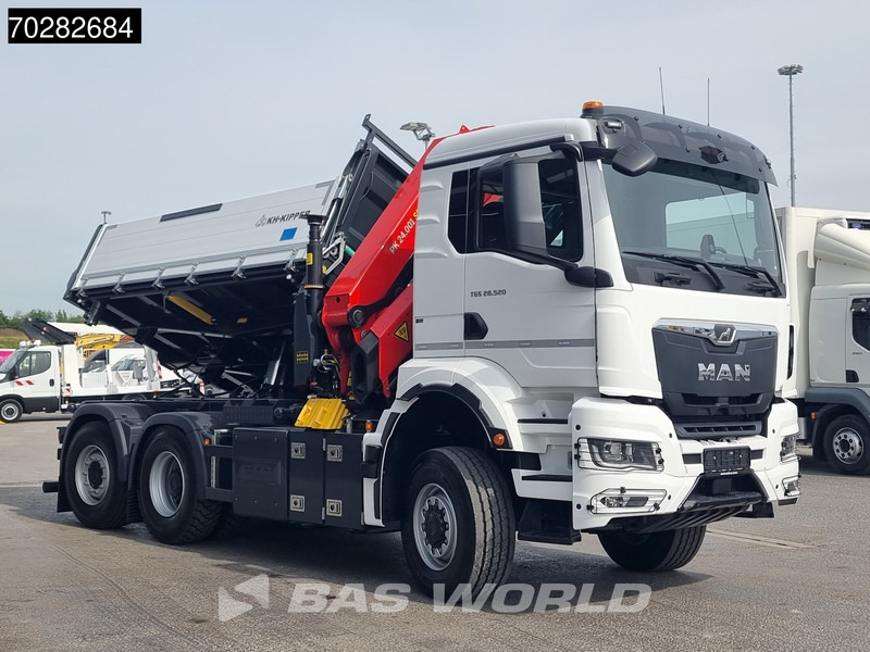 MAN TGS 28.520 6X4 Palfinger PK24001 SLD 5 Kran 2-way tipper Retarder Big-Axle Liftachse Euro 6 - Savivartis sunkvežimis, Sunkvežimis su kranu: foto 3 MAN TGS 28.520 6X4 Palfinger PK24001 SLD 5 Kran 2-way tipper Retarder Big-Axle Liftachse Euro 6 - Savivartis sunkvežimis, Sunkvežimis su kranu: foto 3