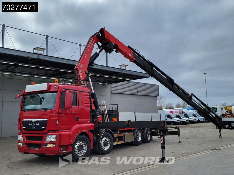 MAN TGS 35.480 8X4 Fassi F800BXP.28 Kran Crane Hydrodrive Lift-Lenkachse Euro 4 - Platforminis/ Bortinis sunkvežimis, Sunkvežimis su kranu: foto 3 MAN TGS 35.480 8X4 Fassi F800BXP.28 Kran Crane Hydrodrive Lift-Lenkachse Euro 4 - Platforminis/ Bortinis sunkvežimis, Sunkvežimis su kranu: foto 3