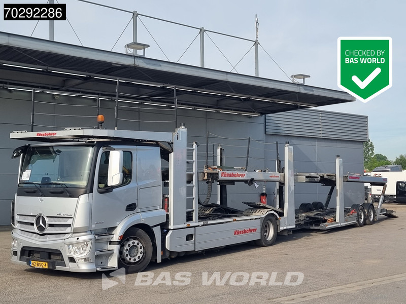 Mercedes-Benz Actros 1843 4X2 NL-Truck Combi Car Transporter Kässbohrer 8 Cars Hydraulic Winch - Autovežis sunkvežimis: foto 1 Mercedes-Benz Actros 1843 4X2 NL-Truck Combi Car Transporter Kässbohrer 8 Cars Hydraulic Winch - Autovežis sunkvežimis: foto 1