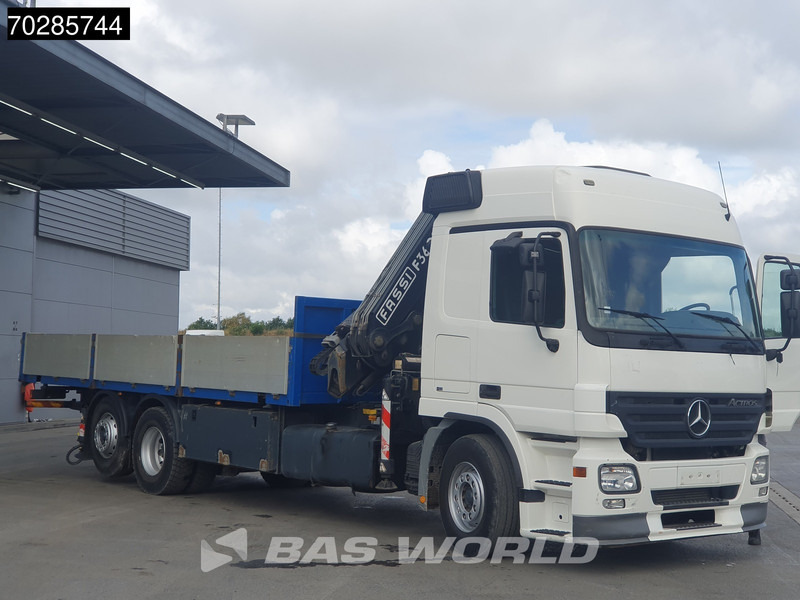 Mercedes-Benz Actros 2532 6X2 Fassi F330D3 Crane Kran Lift+steering Axle 3-Pedals Euro 3 - Platforminis/ Bortinis sunkvežimis, Sunkvežimis su kranu: foto 2 Mercedes-Benz Actros 2532 6X2 Fassi F330D3 Crane Kran Lift+steering Axle 3-Pedals Euro 3 - Platforminis/ Bortinis sunkvežimis, Sunkvežimis su kranu: foto 2