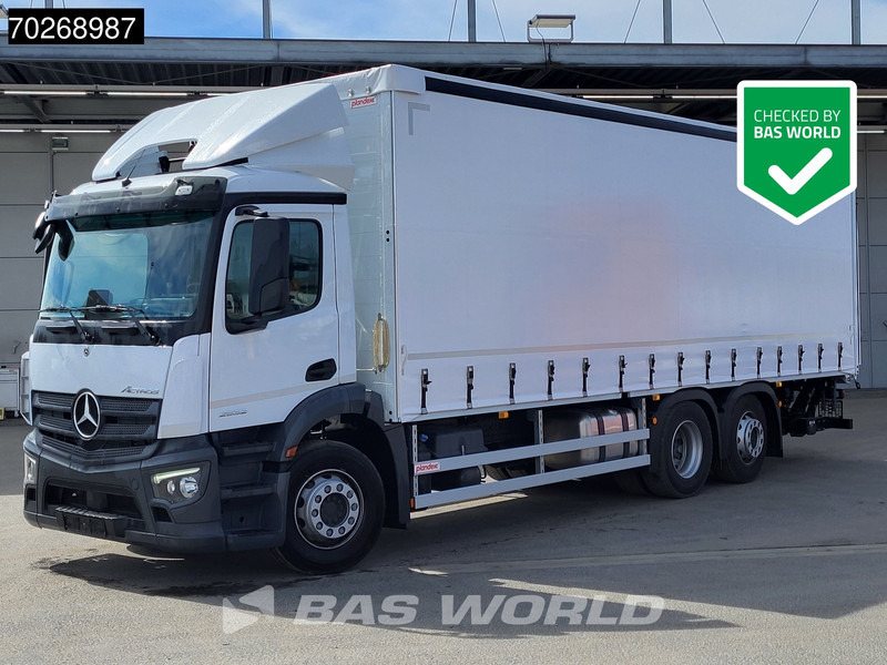Mercedes-Benz Actros 2532 6X2 NEW 2000kg Ladebordwand Navi Lenkachse Euro 6 - Tentinis sunkvežimis: foto 1 Mercedes-Benz Actros 2532 6X2 NEW 2000kg Ladebordwand Navi Lenkachse Euro 6 - Tentinis sunkvežimis: foto 1