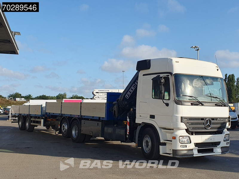 Mercedes-Benz Actros 2532 6X2 Truck + Trailer Fassi F330D3 Crane Kran 3-Pedals Euro 3 - Platforminis/ Bortinis sunkvežimis, Sunkvežimis su kranu: foto 3 Mercedes-Benz Actros 2532 6X2 Truck + Trailer Fassi F330D3 Crane Kran 3-Pedals Euro 3 - Platforminis/ Bortinis sunkvežimis, Sunkvežimis su kranu: foto 3