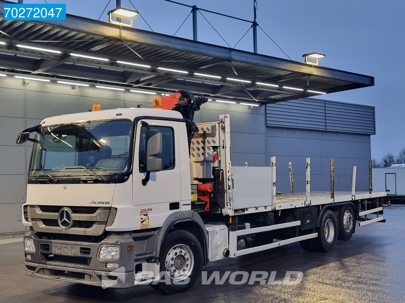 Mercedes-Benz Actros 2536 6X2 Palfinger PK14002-EH A Remote Lift+Lenkachse EEV - Platforminis/ Bortinis sunkvežimis, Sunkvežimis su kranu: foto 2 Mercedes-Benz Actros 2536 6X2 Palfinger PK14002-EH A Remote Lift+Lenkachse EEV - Platforminis/ Bortinis sunkvežimis, Sunkvežimis su kranu: foto 2