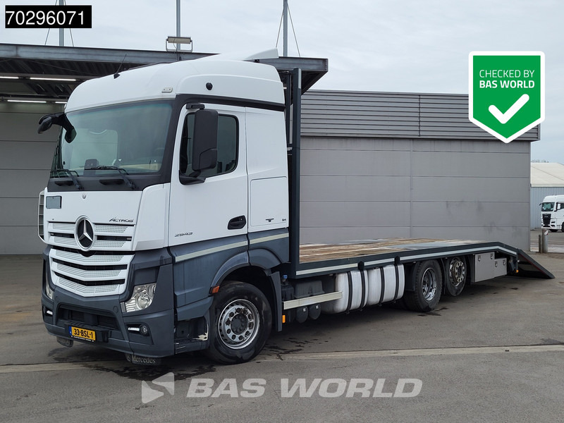 Mercedes-Benz Actros 2543 Actros 6X2 NL-Truck Machine transporter oprijwagen Retarder Lift-Axle ACC Euro 6 - Platforminis/ Bortinis sunkvežimis: foto 1 Mercedes-Benz Actros 2543 Actros 6X2 NL-Truck Machine transporter oprijwagen Retarder Lift-Axle ACC Euro 6 - Platforminis/ Bortinis sunkvežimis: foto 1